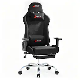 CloudRest Pro - Breathable Fabric Computer Chair with 8-Way Adjustable Armrests Ergonomic Gaming Chair - Black