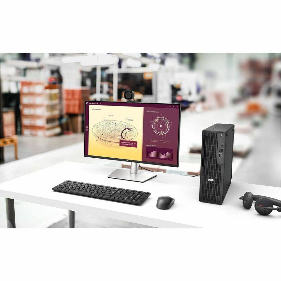 Alt View 8. Dell - Dell Pro QCS1255 Desktop Computer - AMD Ryzen 5 PRO 8500G - 16 GB - 512 GB SSD - Slim PC - Standard Black - AMD Chip - Black.