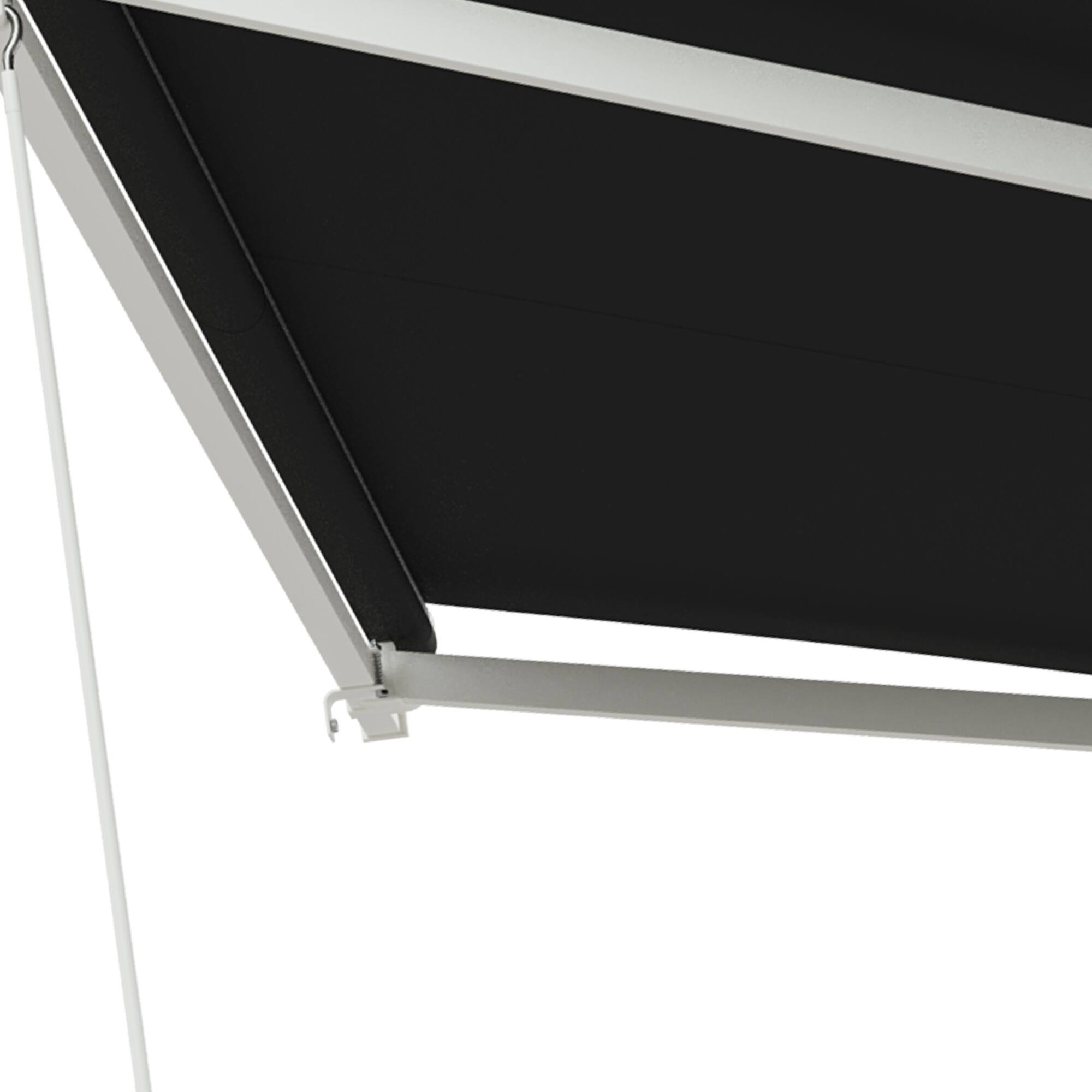 Alt View 7. Outsunny - x 8' Electric Retractable Awning - Black.