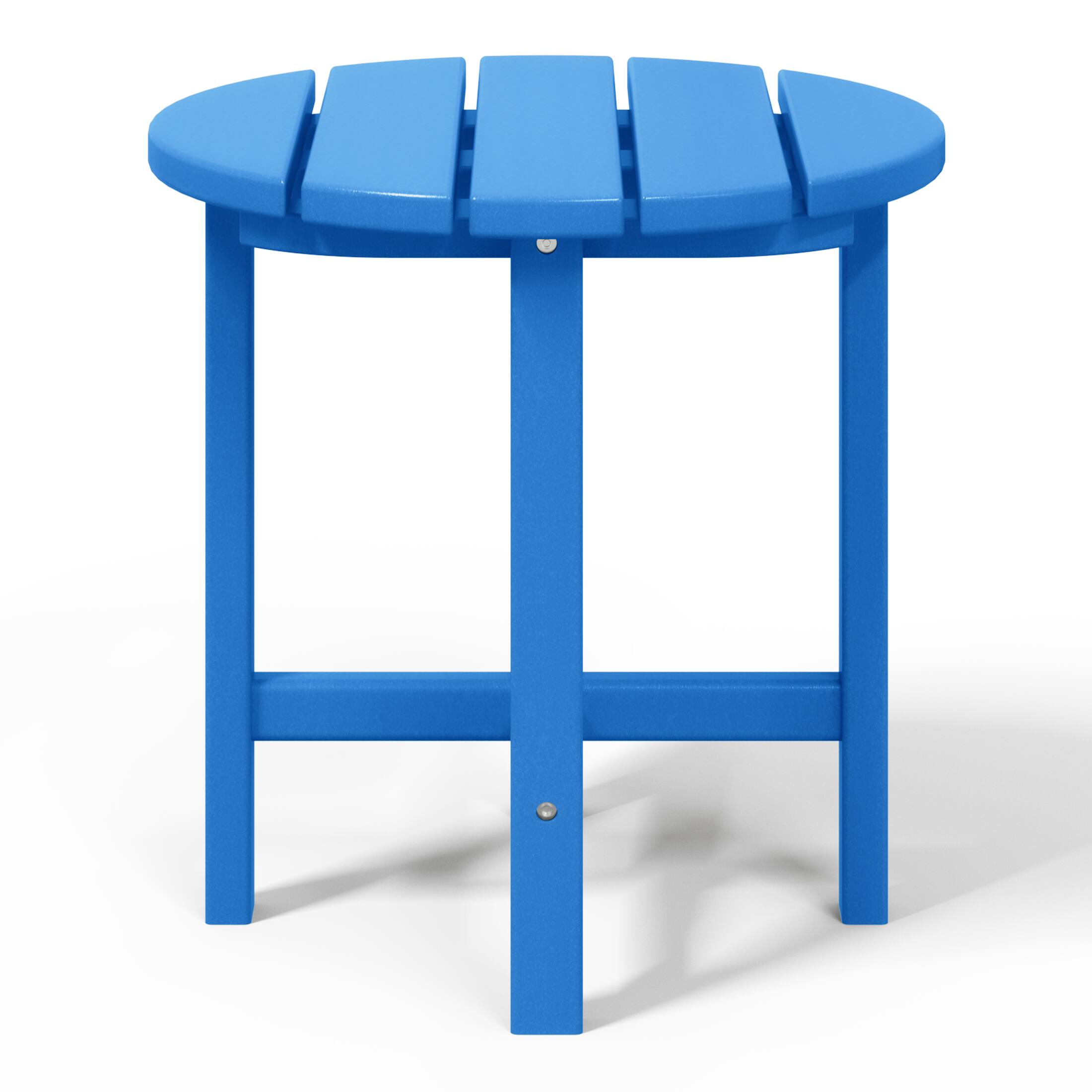 Back. WestinTrends - WestinTrends Dylan Adirondack Round Outdoor Side Table - Pacific Blue.