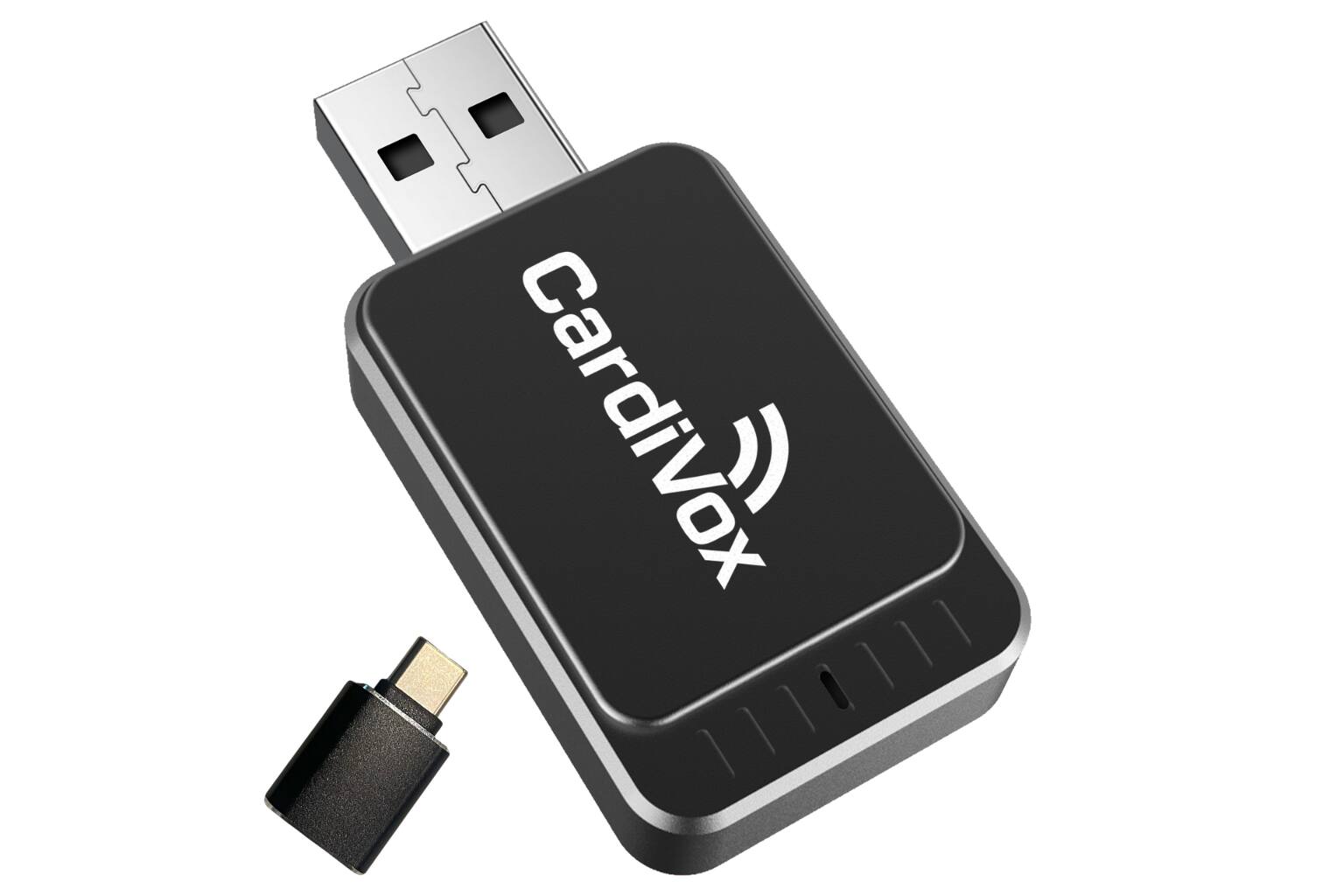 Alt View 9. CardiVox - Wireless CarPlay Adapter for iPhone & Android Converts Wired to Wireless Apple CarPlay USB-C Plug & Play Dongle - Black.