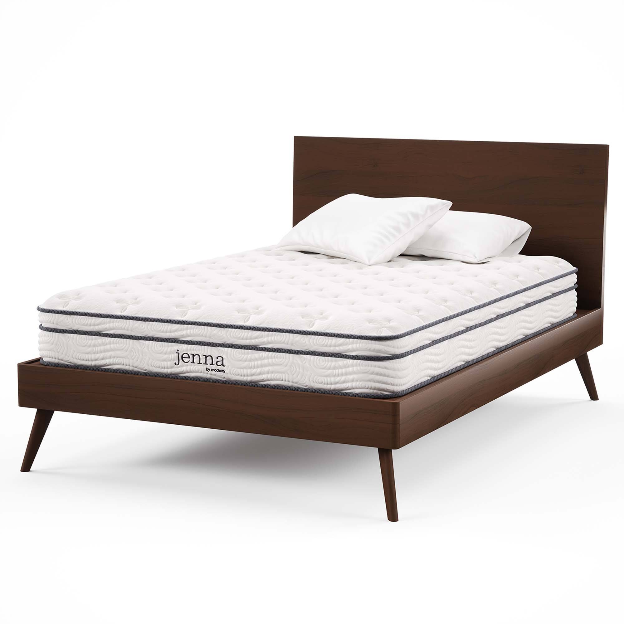 Alt View 5. Modway - Jenna 8" Innerspring and Foam Full Mattress by Modway - White.
