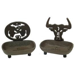 BreeBe - Rust Western Soap Dish Set of 2 - Brown
