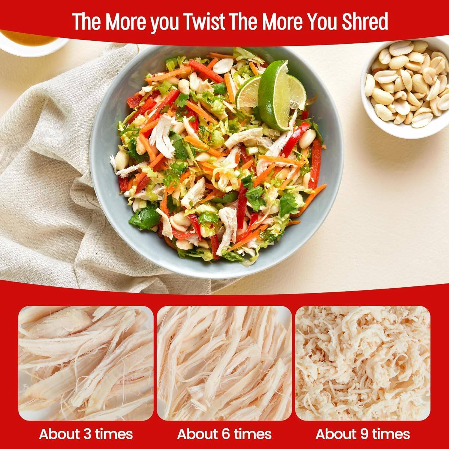 The More you Twist The More You Shred

About 3 times

About 6 times

About 9 times