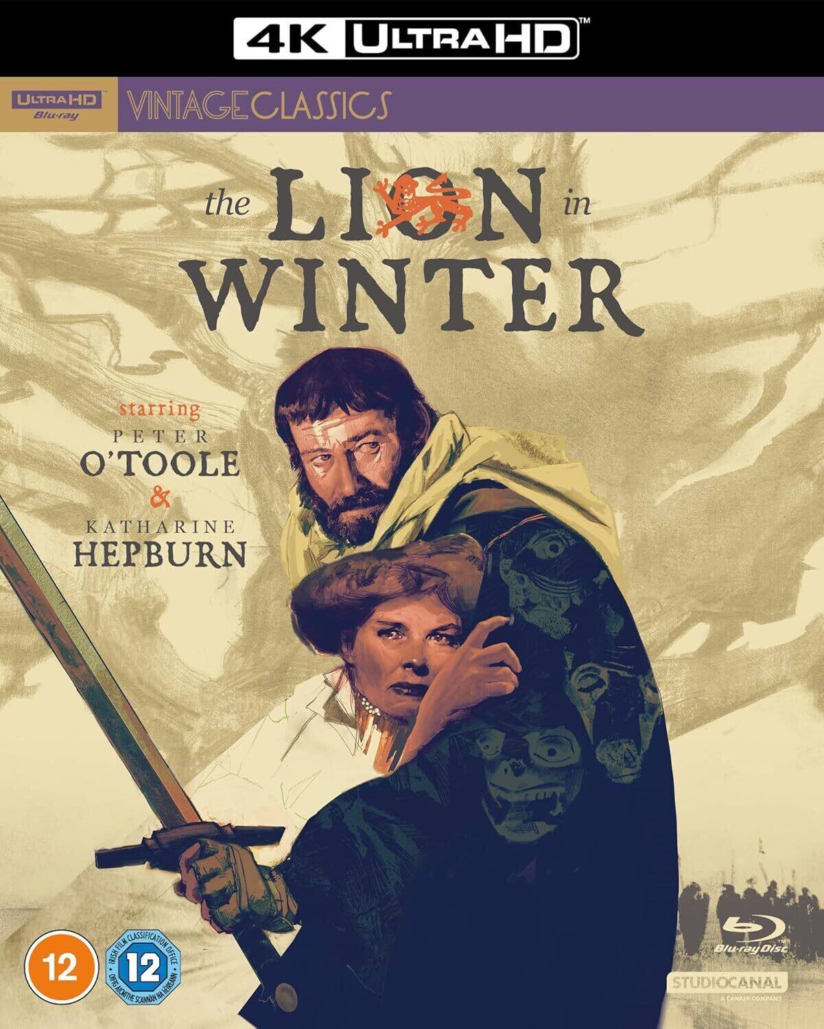 Front. The Lion in Winter - 4K Blu-Ray.