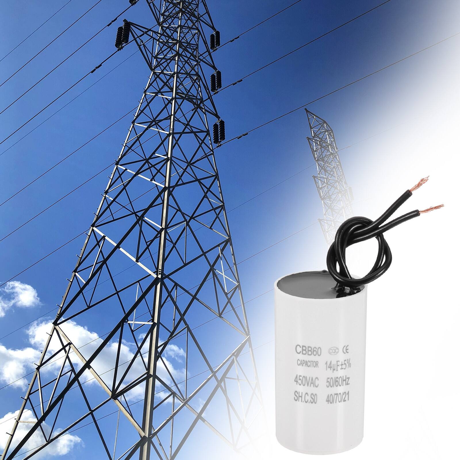 CBB60 CAPACITOR 14pF 5% 450VAC 50/60Hz SH.C.SO 40/70/21