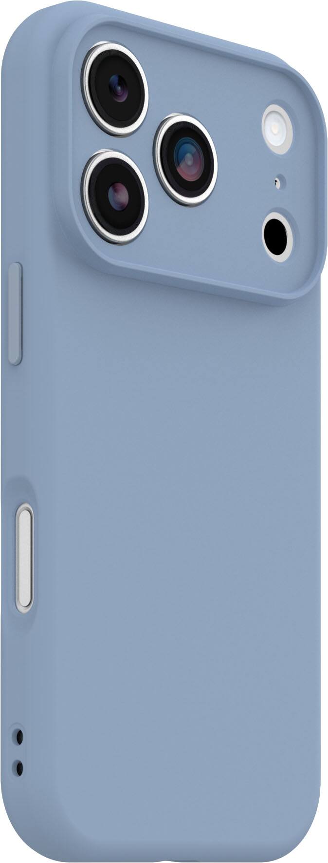 Angle. OtterBox - Figura Series Hard Shell for iPhone 17 Pro - Polus Blue.