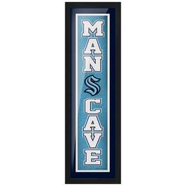 Mustang Drinkware - Seattle Kraken 6'' x 22'' Man Cave Framed Artwork - Multicolor