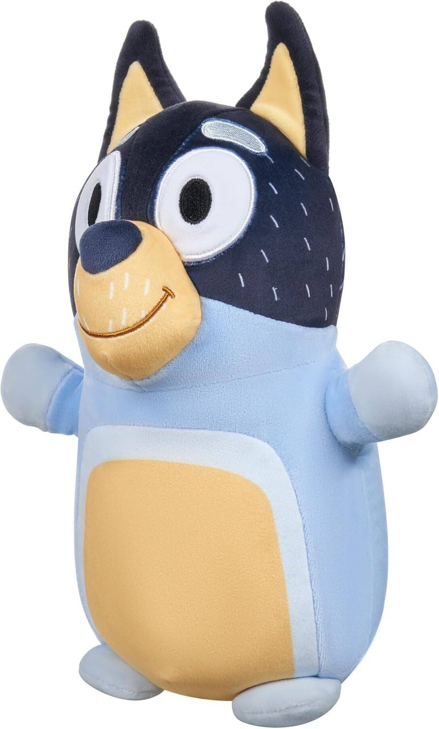 Alt View 1. Jazwares - Squishmallows: HugMees Bluey Plush - Bandit - 10" Plush.