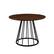 Left Zoom. Walker Edison - Modern Round Cage-Leg Dining Table - Dark Walnut.