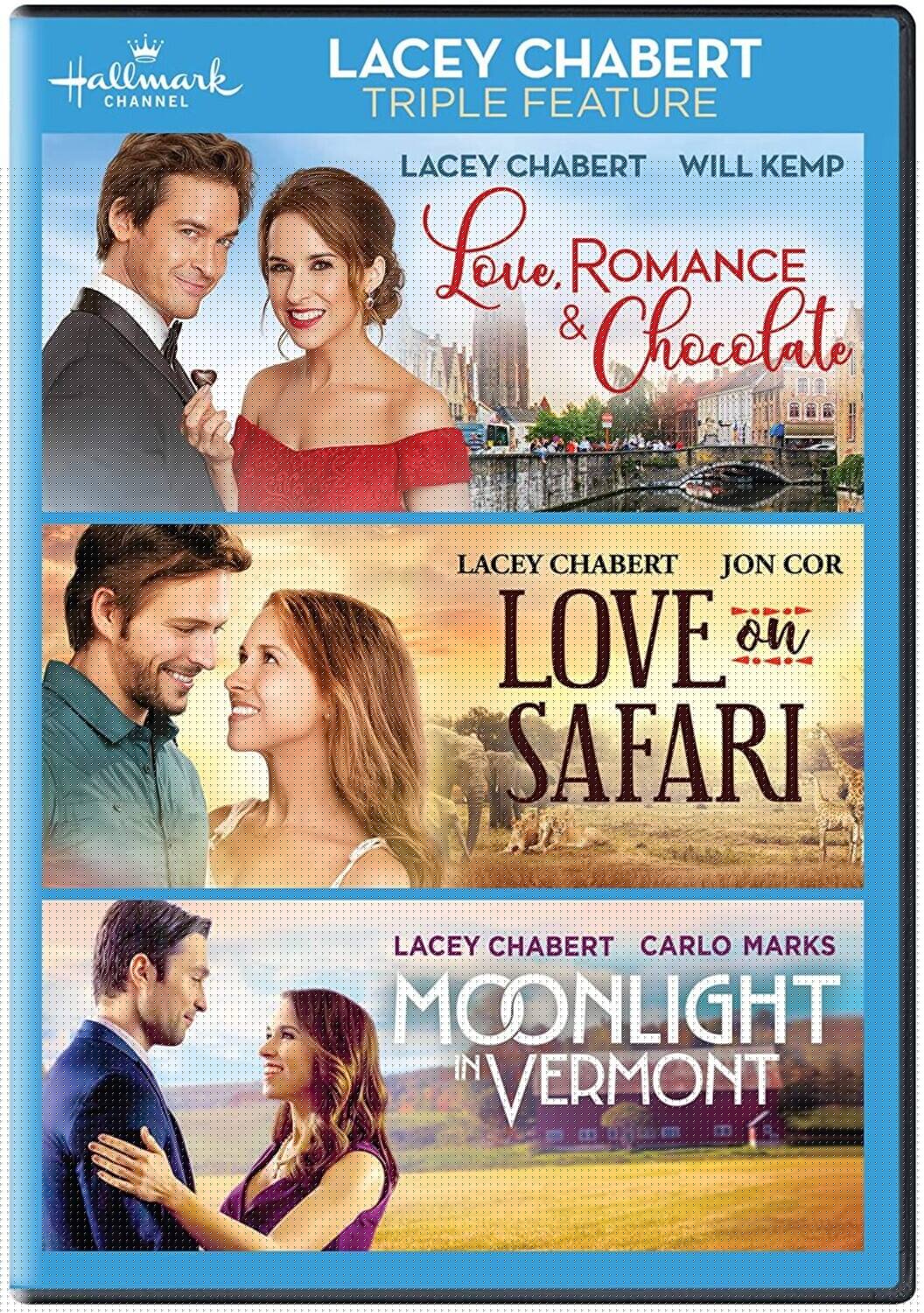 Love, Romance and Chocolate / Love on Safari / Moonlight in Vermont (Lacey Chabert Triple Feature)  - DVD