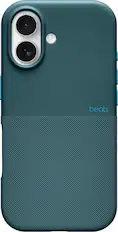 Front. Beats - iPhone 17 Rugged Case with MagSafe and Camera Control - Rocky Blue.