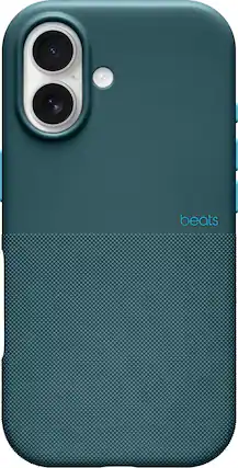 Front. Beats - iPhone 17 Rugged Case with MagSafe and Camera Control - Rocky Blue.
