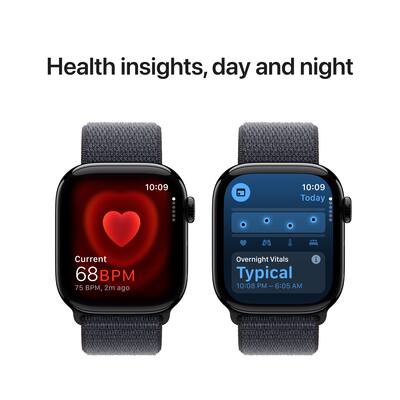 Apple Watch Series 10 (GPS) 42mm Aluminum Case with Ink Apple Watch Series 10 (GPS) 42mm Aluminum Case with Ink