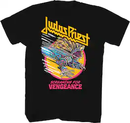 PopMarket - Judas Priest - Judas Priest - Screaming For Vengeance T-Shirt - Small Black TS0100JDPA1 - APPAREL - Multicolor