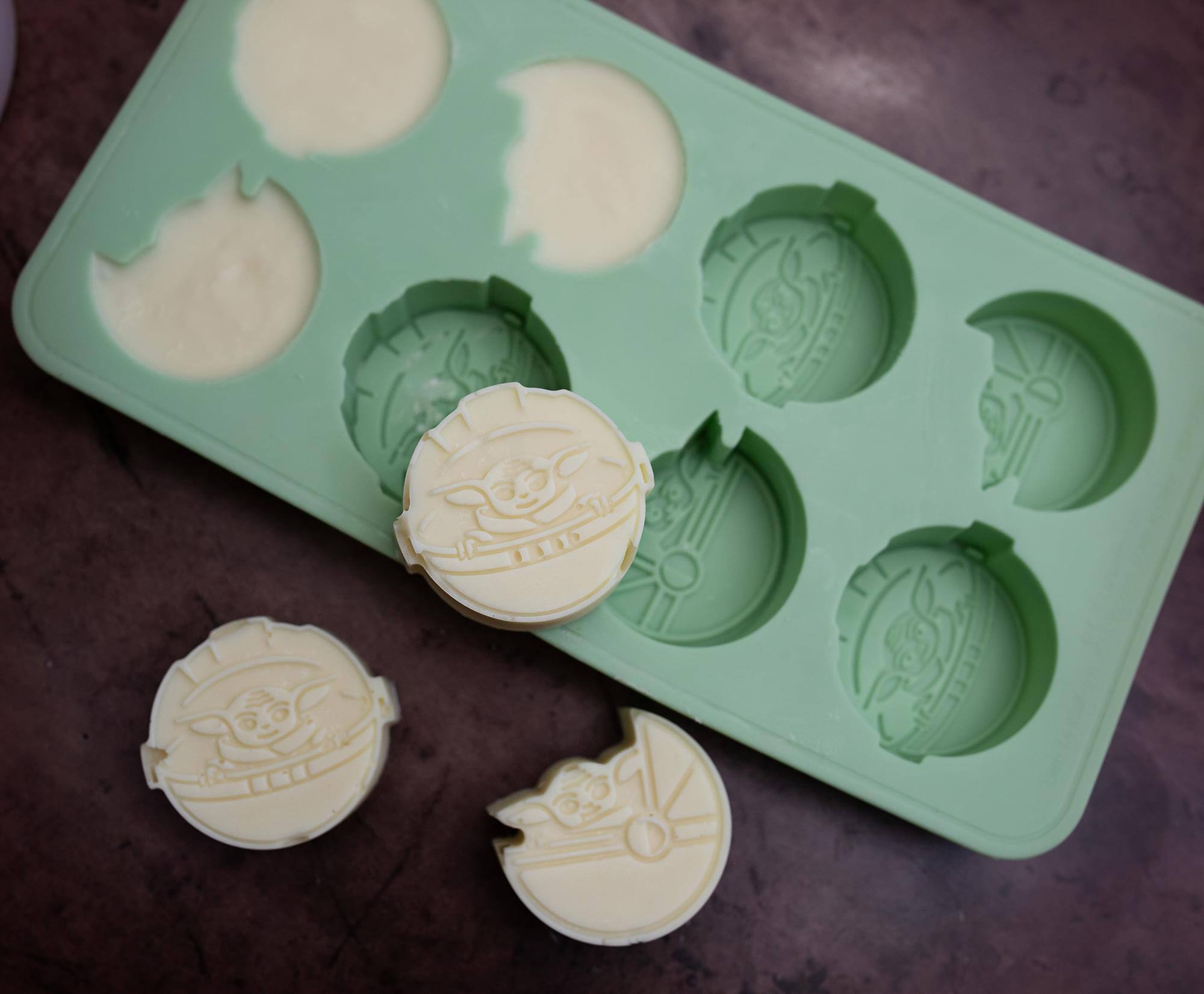 Alt View 4. Star Wars - Star Wars: The Mandalorian The Child Silicone Mold Ice Cube Tray - Green.