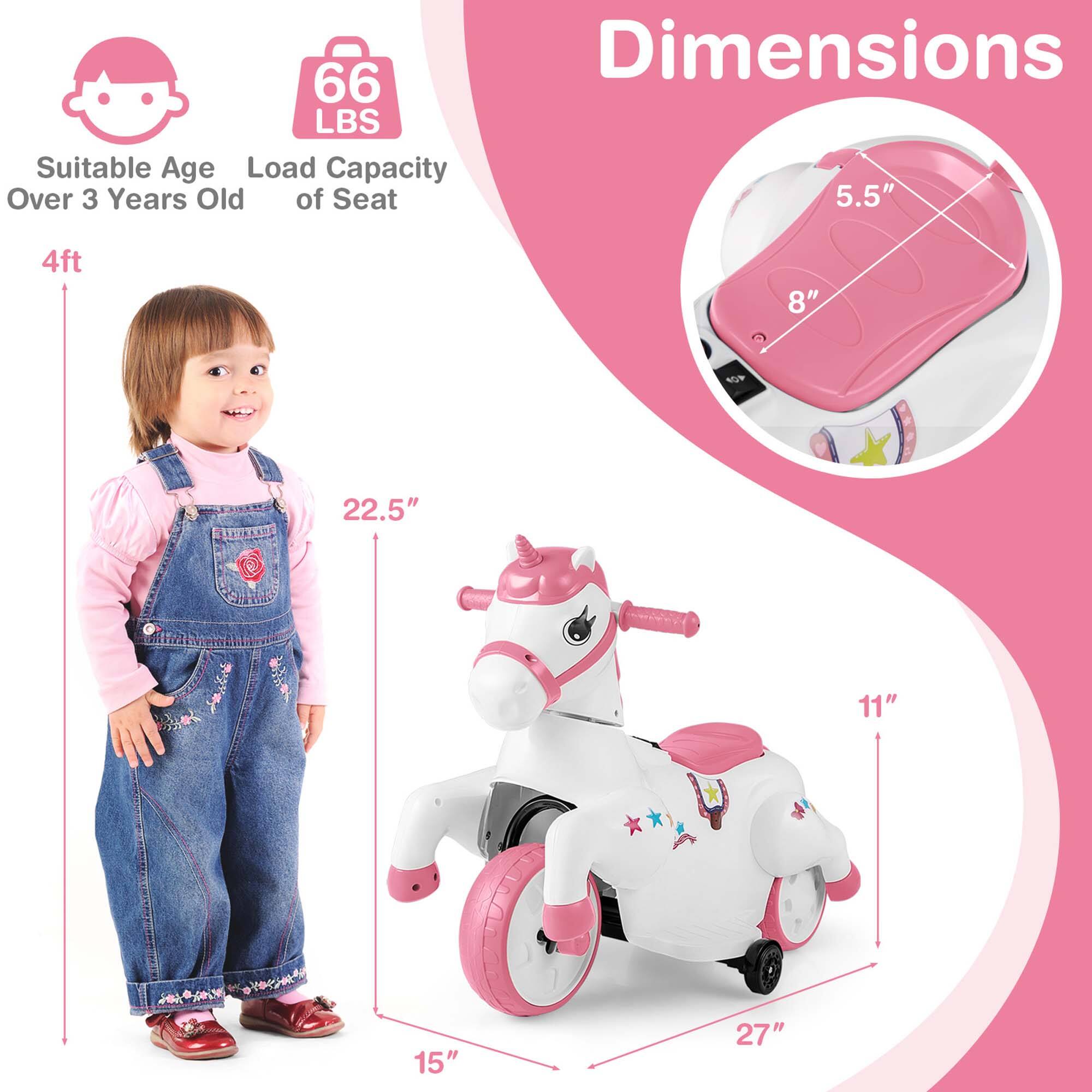 Dimensions
Suitable Age: Over 3 Years Old
Load Capacity of Seat: 66 LBS
4ft
22.5"
15"
27"
11"
5.5"
8"