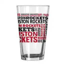 Logo Brands - Houston Rockets 16oz. Team Spirit Pint Glass - Multicolor