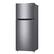 Left. LG - 6.6 Cu. Ft. Top-Freezer Counter-Depth Refrigerator - Platinum Silver.