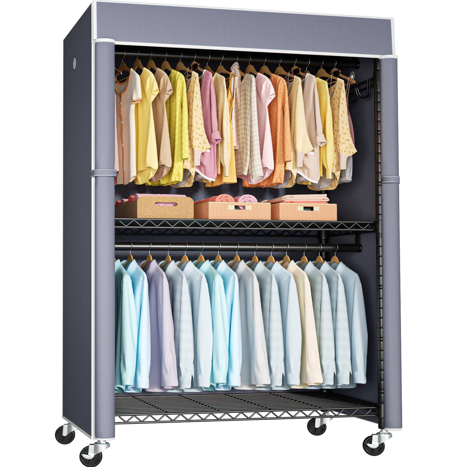 Black Rack with Grey Cover