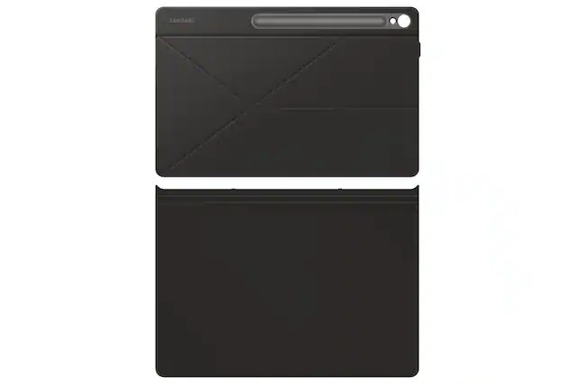 Front. Samsung - Galaxy Tab S10 FE+ Smart Book Cover - Black.