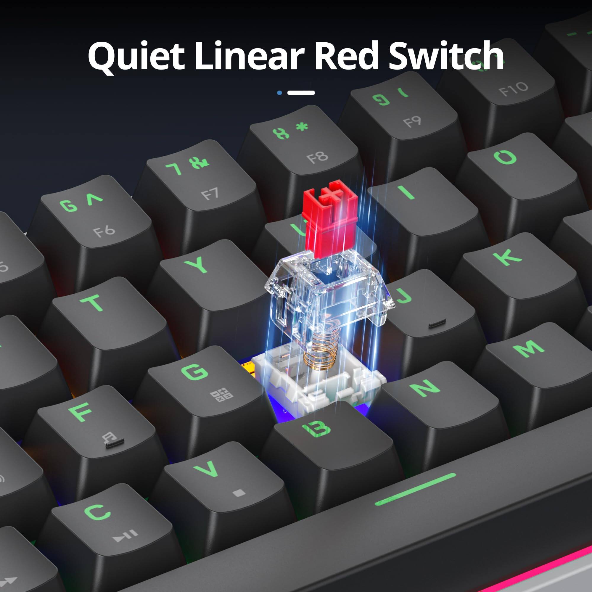 Quiet Linear Red Switch

F10 F9 F8 F7 F6 Y T J M G F B V C