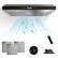Angle. Onefly - 36 Inches - Ducted - Under Cabinet Range Hood - Black Tempered Glass.