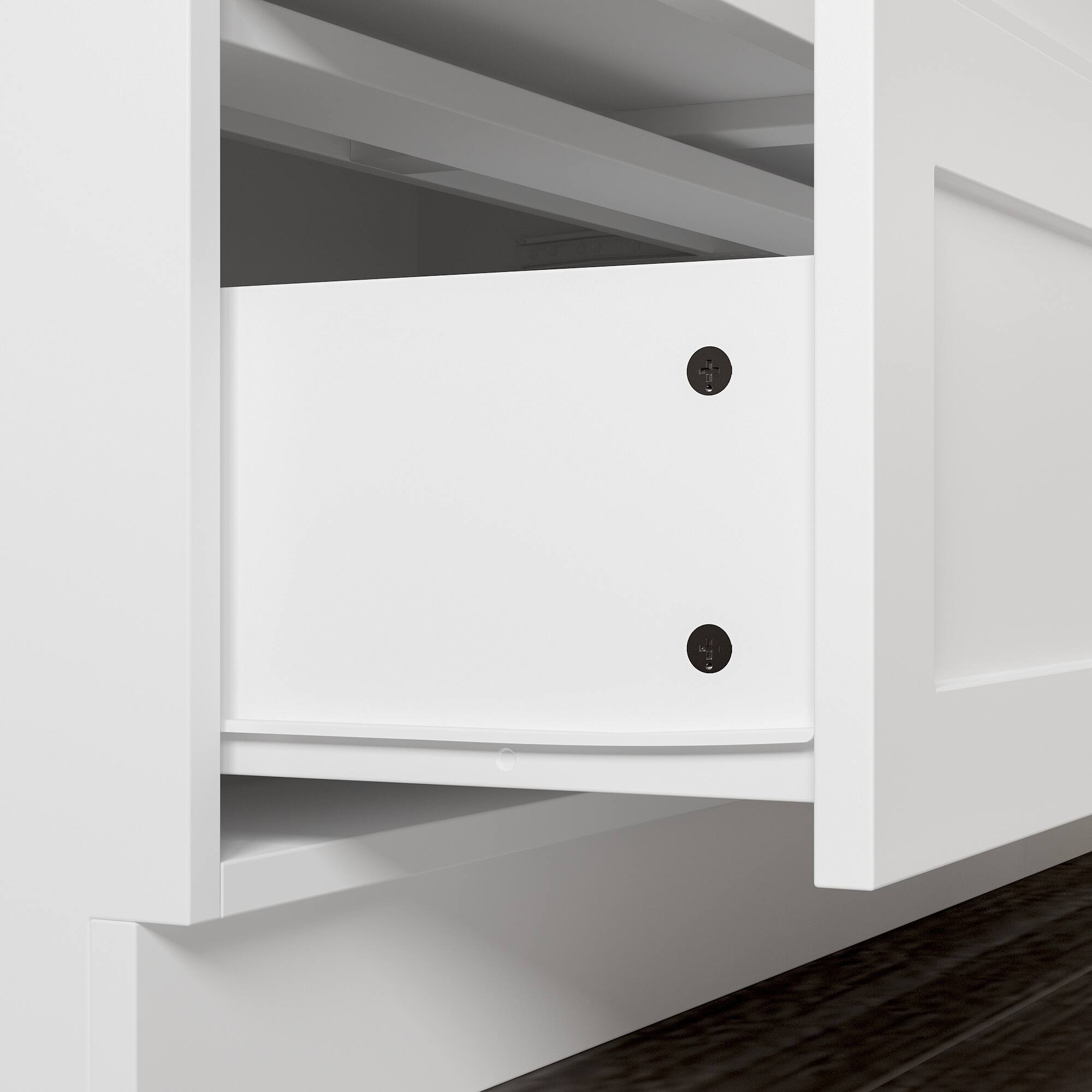 Alt View 8. FUFU&GAGA - Extra Large Buffet Sideboard with Glass Doors, Storage Cabinet and Display Unit for Kitchen, Dining and Living Room - White.