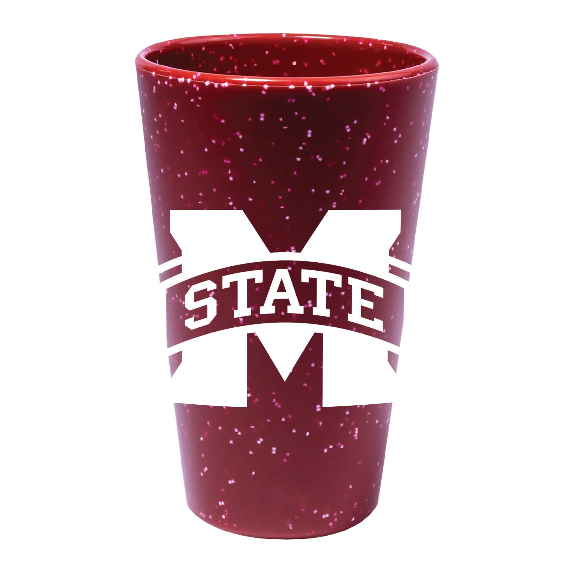 Front. WinCraft - Mississippi State Bulldogs 16oz. Team Color Silicone Pint Glass - Multicolor.