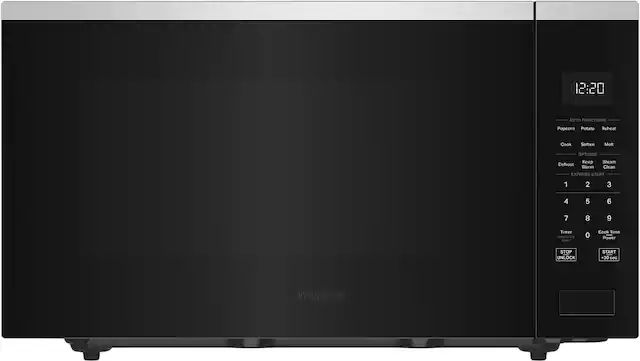 12:20
AUTO FUNCTIONS
Popcorn Potato Reheat Cook Soften Melt
OPTIONS
Keep Steam Defrost Warm Clean
EXPRESS START
1 2 3
4 5 6
7 8 9
Timer Hold " Set Clock 0
Cook Time Power
STOP UNLOCK START +30 sec
Whirlpool