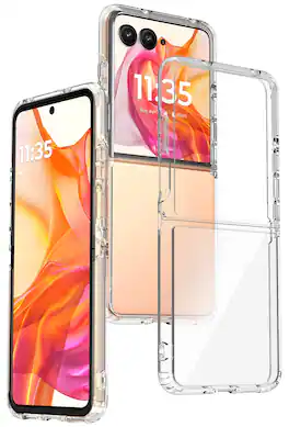 Nakedcellphone - Case for Motorola RAZR ULTRA 2025/2026 Flip Phone - Clear