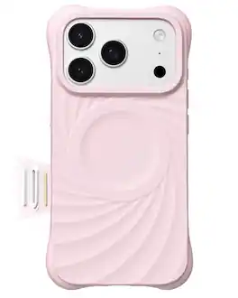 Ornarto - Vortuxe for iPhone 18 Pro Case and for iPhone 17 Pro Case 6.3", Compatible with MagSafe - Pink Quartz