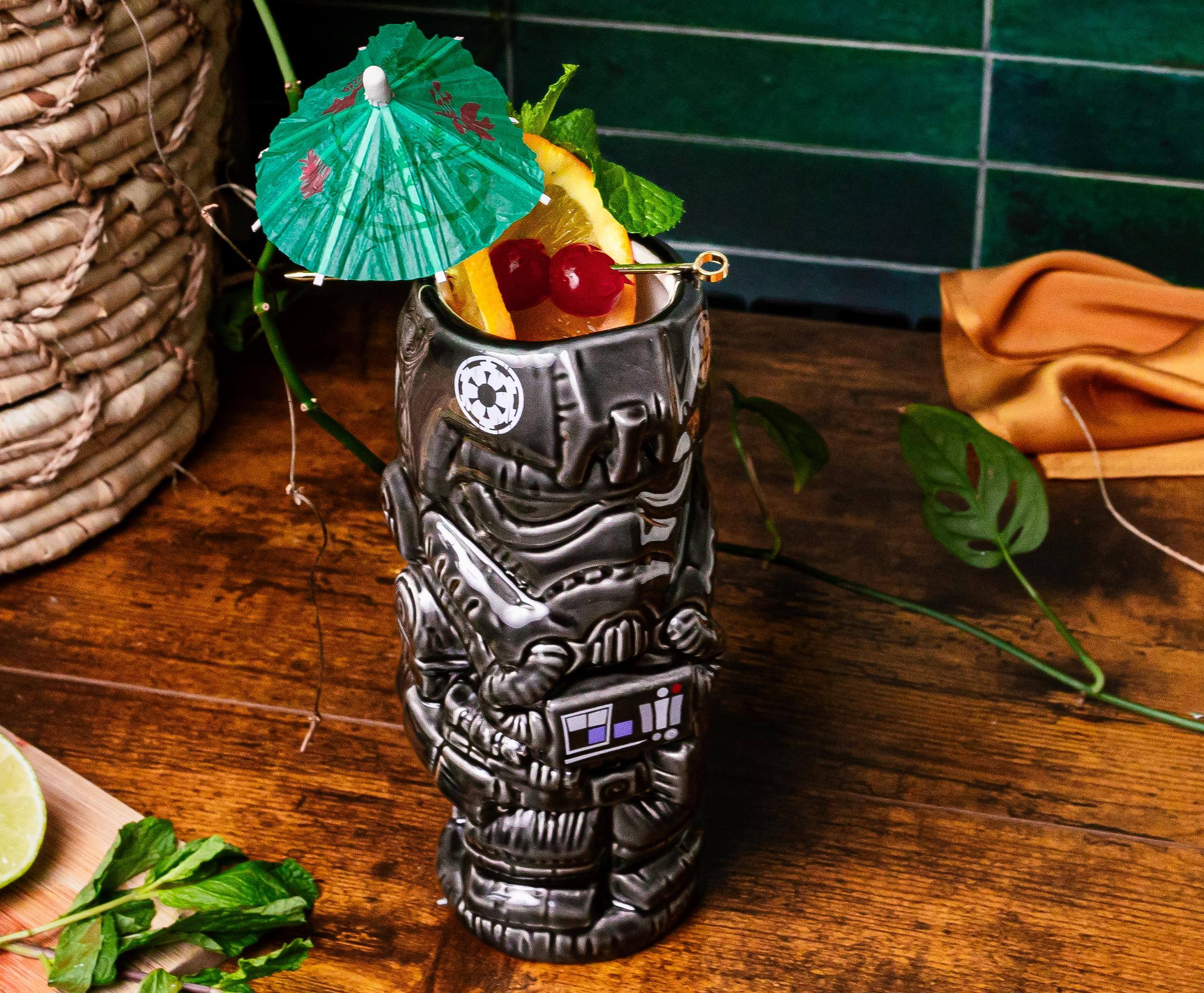 Alt View 2. Star Wars - Geeki Tikis Star Wars TIE Fighter Pilot Ceramic Mug | Holds 18 Ounces - Black.