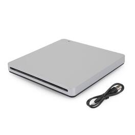Topteng - Slot-in External DVD Drive with USB 3.0 & Type-C - Ultra Thin, Touch Eject, Aluminum for Mac & Windows Laptop