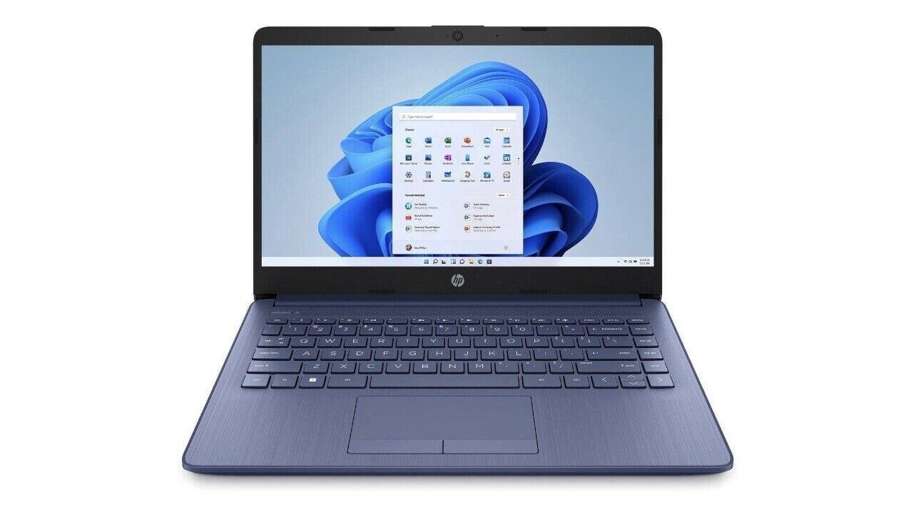 Front. HP - HP LAPTOP 14-EP2011WM, 14" HD LED, INTEL(R) N150, 4GB RAM, 128GB UFS, WIND11 H, TRANQUIL PINK B5VU3UA#ABA - blue.