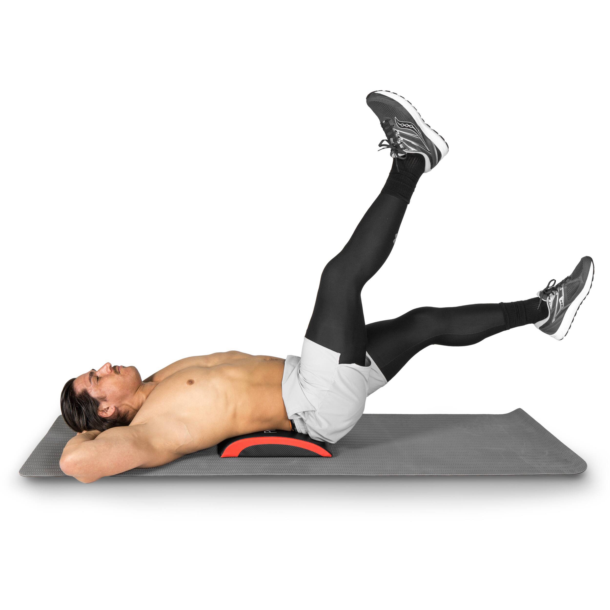 Alt View 1. ProsourceFit - ProsourceFit Abdominal Mat - Black/Red.