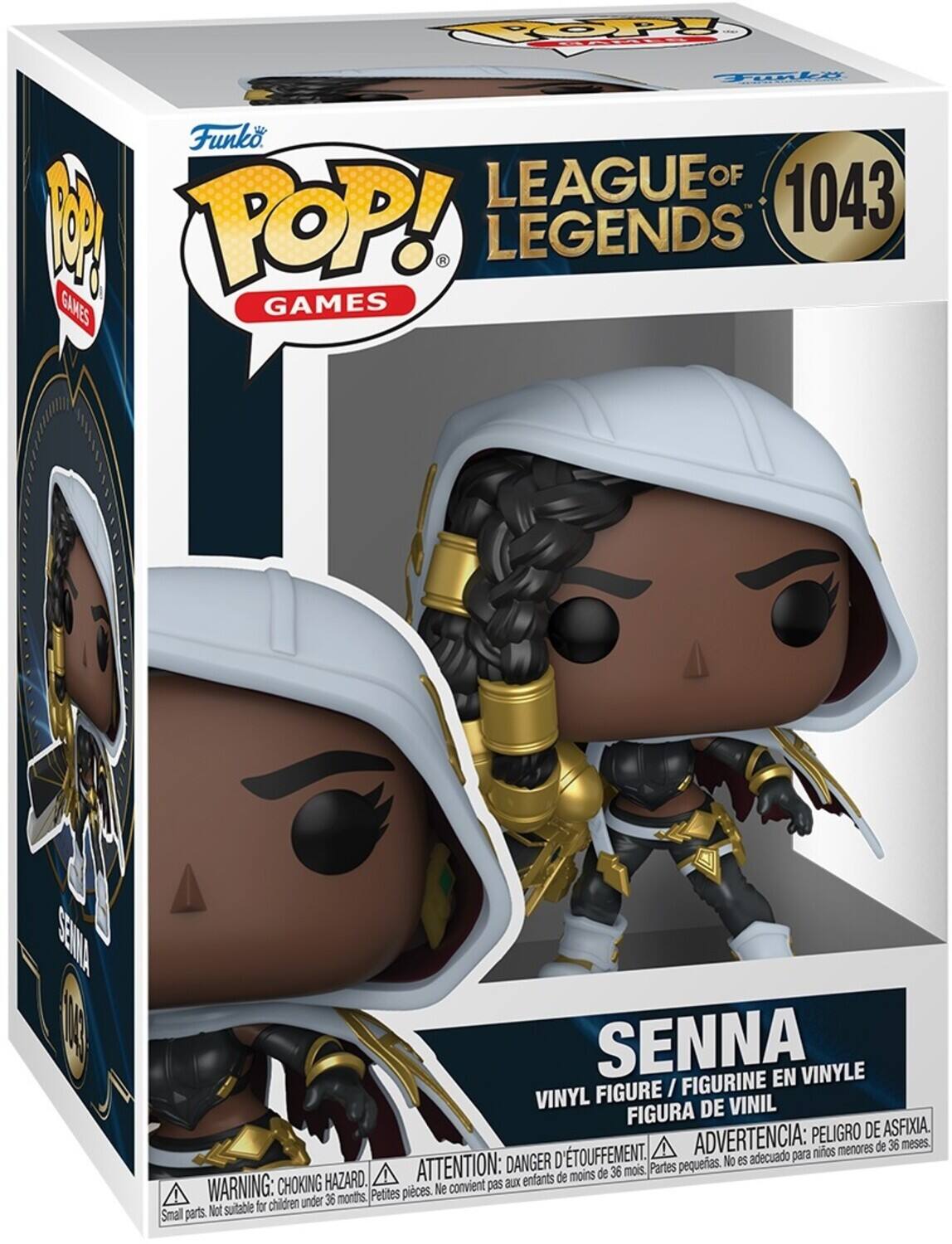 TP Tuali 20 Funko. LEAGUE OF M POP! LEGENDS 1043 GAMES GAMES SENA 1A SENNA EN VINYLE FIGURE / FIGURINE VINYL DE VINIL FIGURA PELIGRO DE ASFIXIA D'TOUFFEMENT. ADVERTENCIA: para nios menores de 36 meses. DANGER pequeias. No es adecuado HAZARD. ATTENTION: enfants de moins de 36 mois. Partes WARNING: CHOKING Ne convient pas aux 36 months Petites pieces. suitable for children under Small parts. Not suitable for children under 36 months.