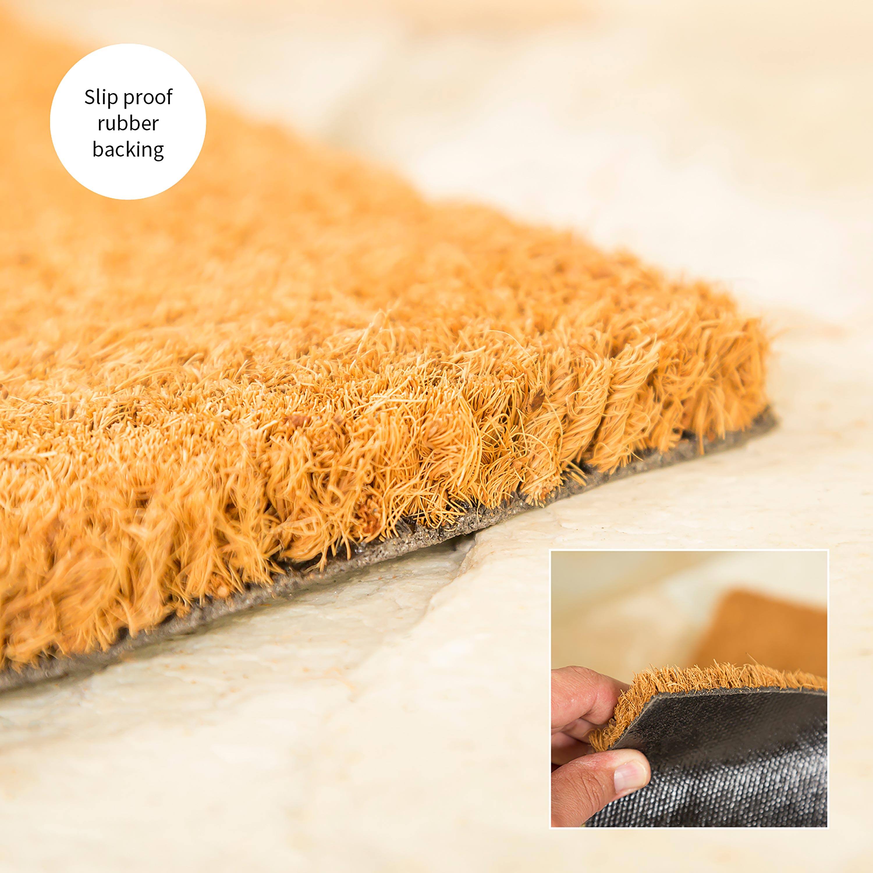 Slip proof rubber backing