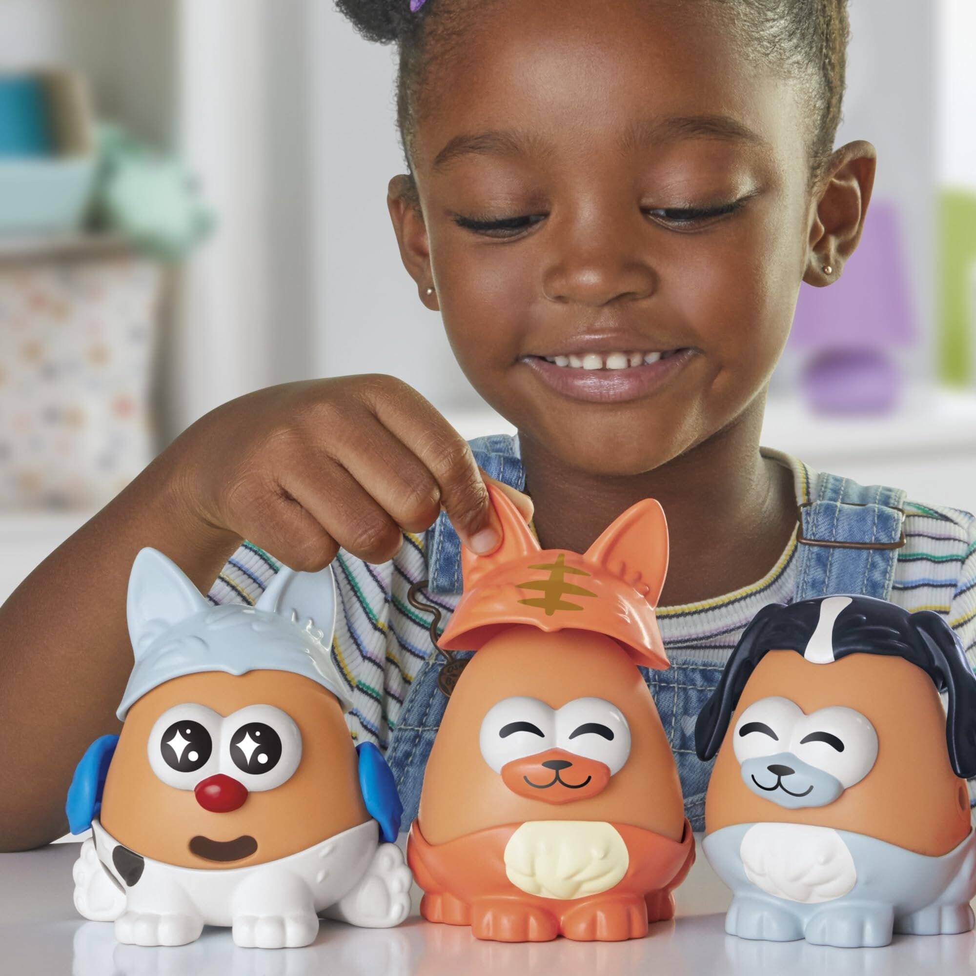 Alt View 3. Hasbro - Mr. Potato Head Pet-Tato Tots Set, 31 Pieces with Rolling Carry Case, Mix & Match Pet Parts, Ages 3+ - Multicolor.