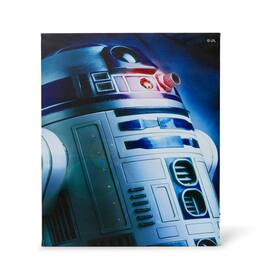 Star Wars - Illuminated Canvas Art - 23.9”x19.9” - R2D2 - Blue