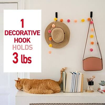 1 Decorative Hook Holds 3 lbs
