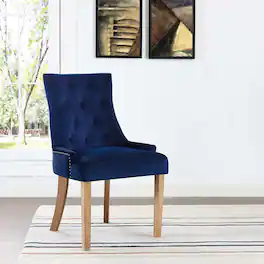 Pose Performance Velvet Dining Chair by Modway - Navy