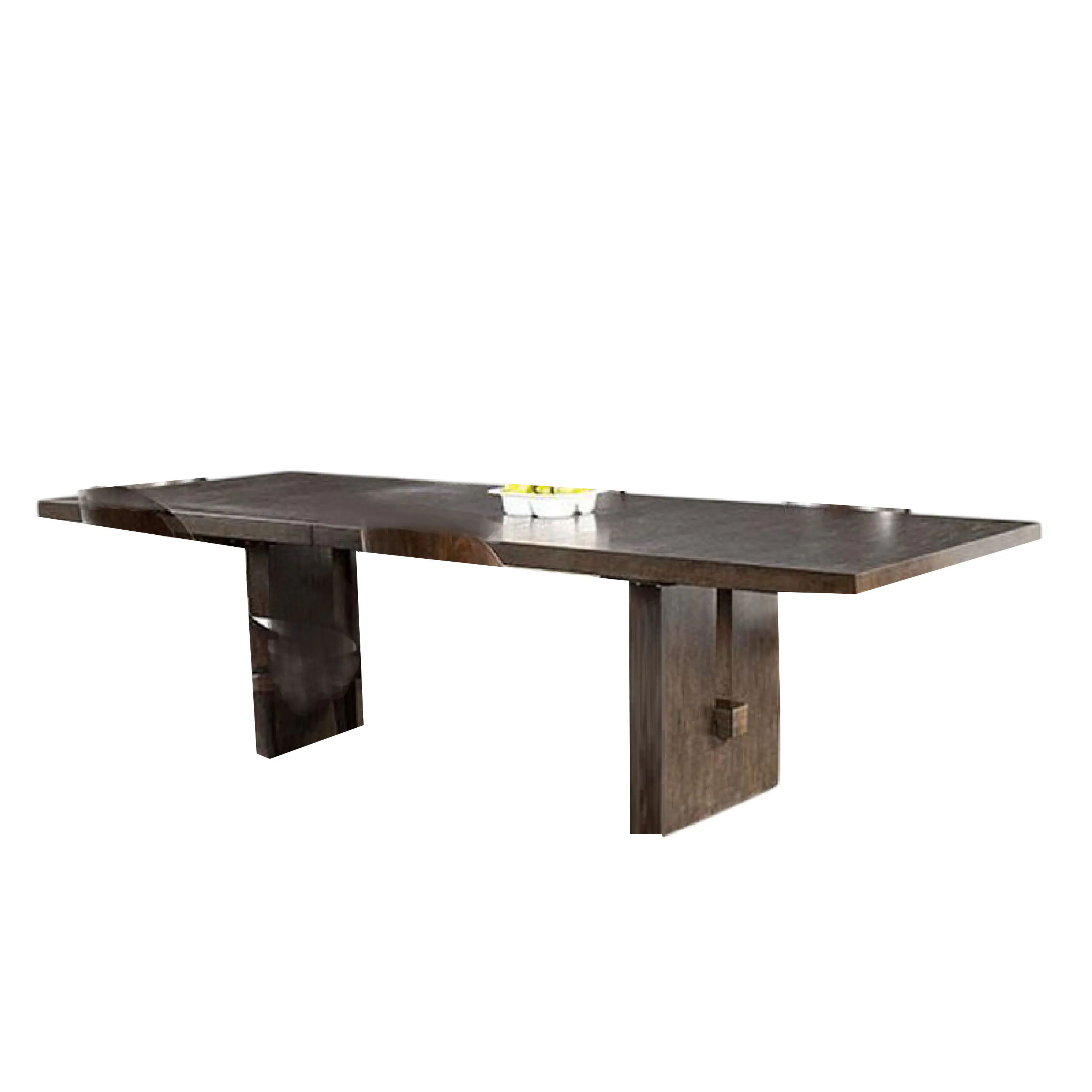 Manhattan Lane - Mordy Dining Table, Walnut Brown Solid Wood 72-90 Inch Expandable Leaf - Dark Walnut Brown