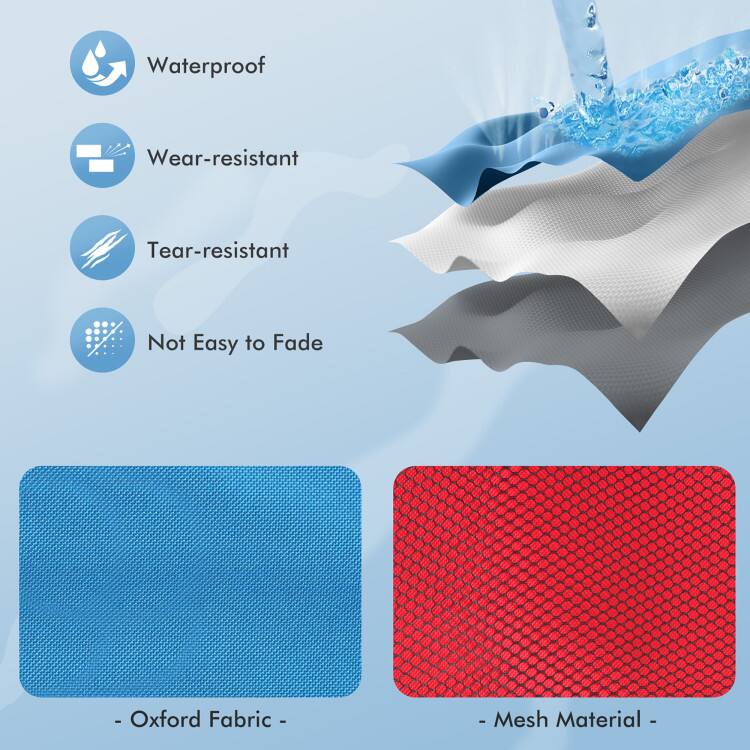 Waterproof, Wear-resistant, Tear-resistant, Not Easy to Fade - Oxford Fabric - - Mesh Material -