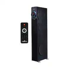 Angle. beFree Sound - 6-1/2" Powered 3-Way Wireless Speaker (Each) - Black.