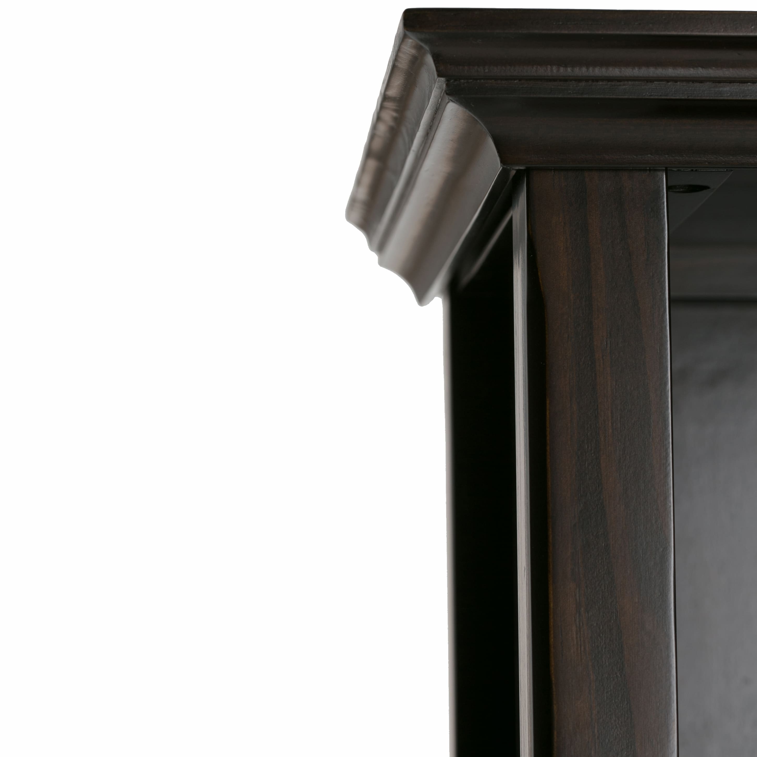 Alt View 12. Simpli Home - Amherst 5 Shelf Bookcase - Hickory Brown.