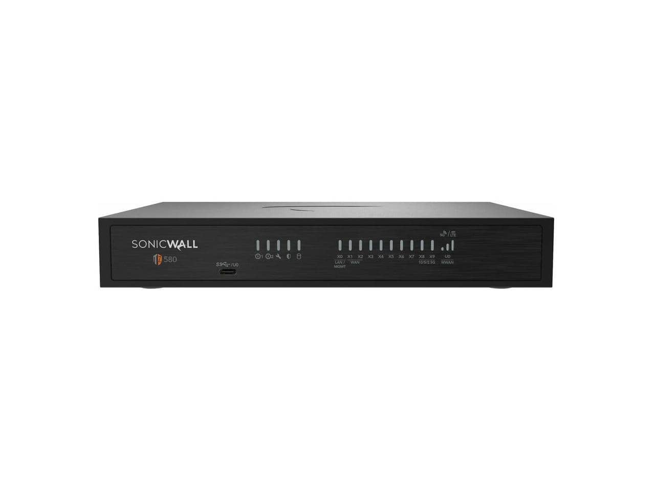 SonicWall - TZ 580 Firewall (Gen 8) w/ Total Secure (1-Year Advanced Protection Security Suite) | 03-SSC-7453 - Black