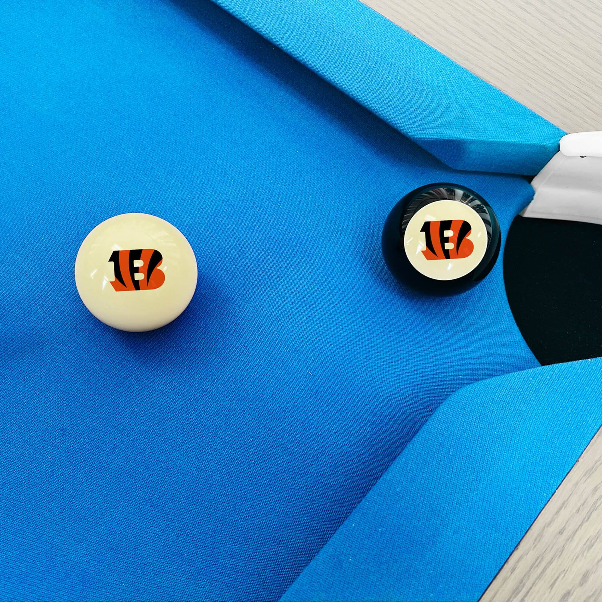 Alt View 2. Imperial - Cincinnati Bengals Logo Cue Ball & 8 Ball Combo Set - White.