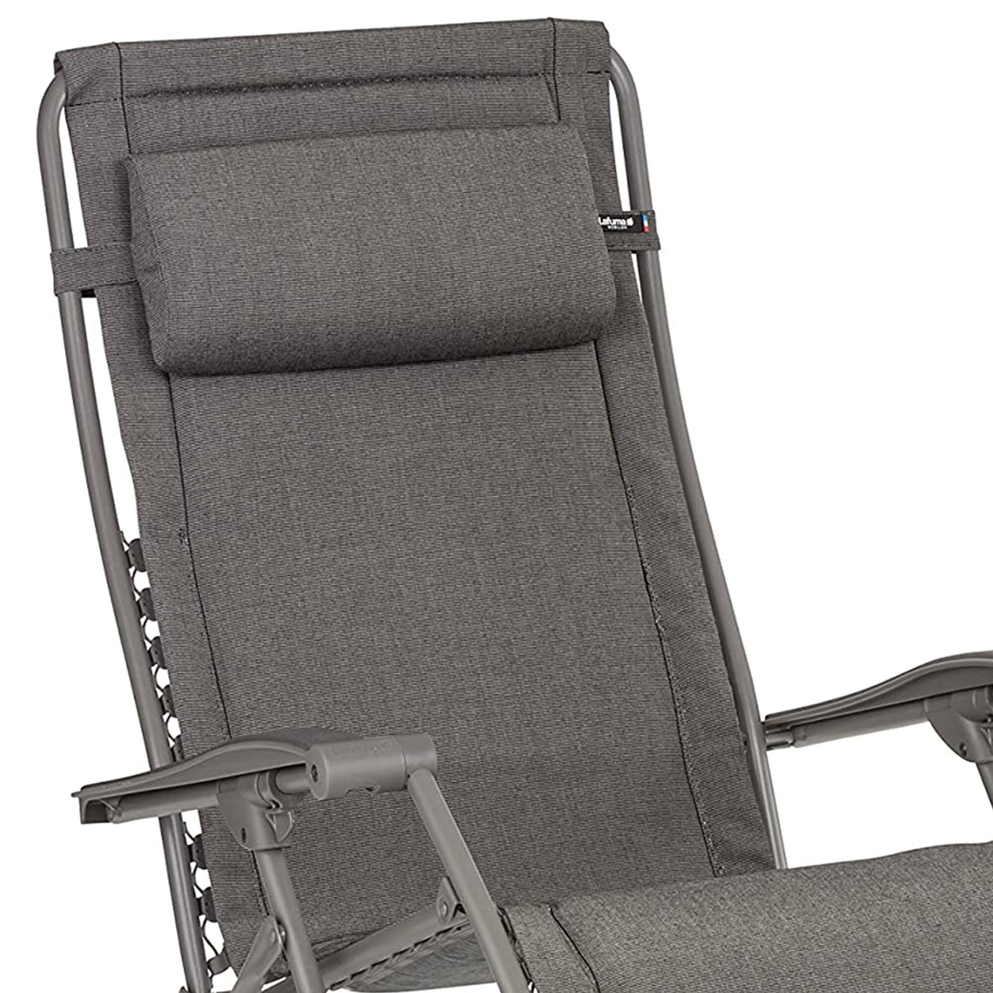 Alt View 1. Lafuma - Lafuma RSX Clip Sunbrella Outdoor Steel Folding Patio Lawn Recliner Chair, Slate - Gray.