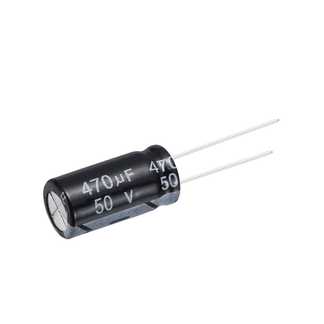 Unique Bargains 470uF 50V 10x20mm Electrolytic Capacitor, Radial Leads ...